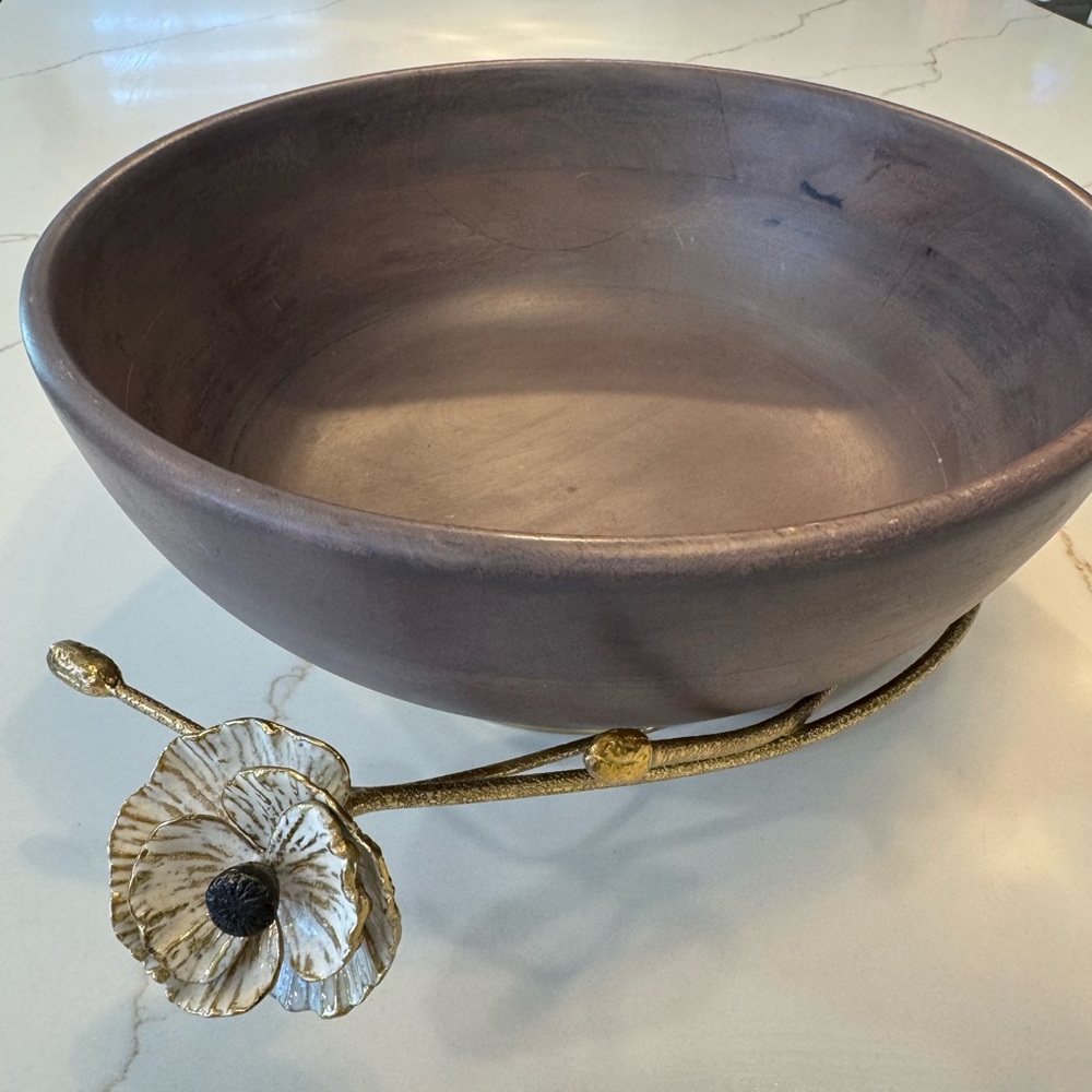 Michael Aram. Anemone Wood Bowl